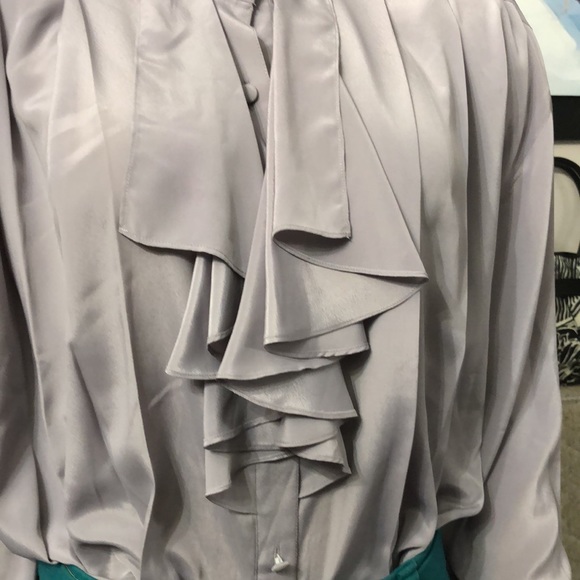 🌺VINTAGE KRISTINA ALEXANDER BLOUSE SIZE 10 - Picture 6 of 12